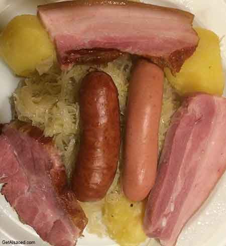 choucroute from alsace france