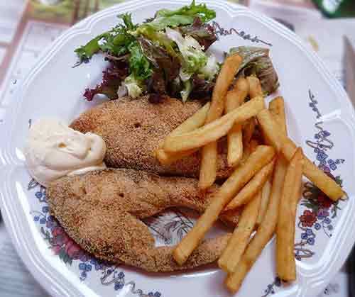 fried carp from alsace france