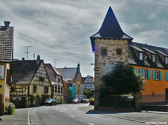 Alsace village of Beblenheim in France