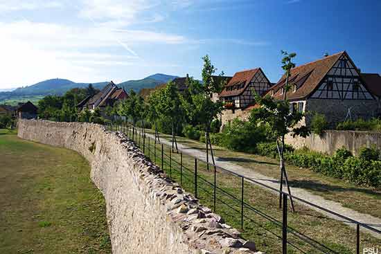 Village of Bergheim in Alsace France