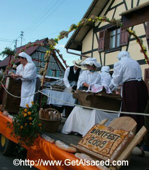 A float from a parade at an Alsatian festival