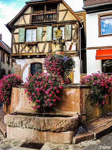 Heiligenstein a small village in the Alsace region of France