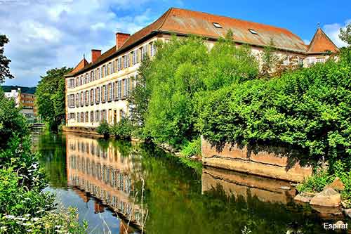 the Rohan palace in the small village of Mutzig in Alsace France