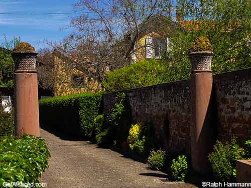 romain ruins in small Alsace village in France