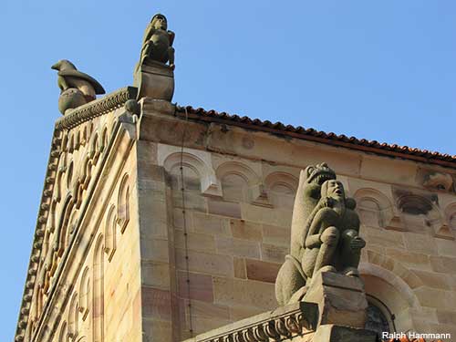 Rosheim village church in Alsace France