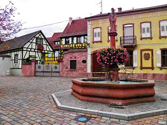 the small village of Wettolsheim in Alsace France