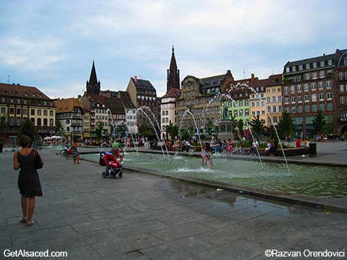 shops and hotels in strasbourg in alsace in france