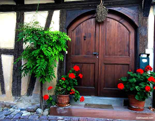 village door in alsace france