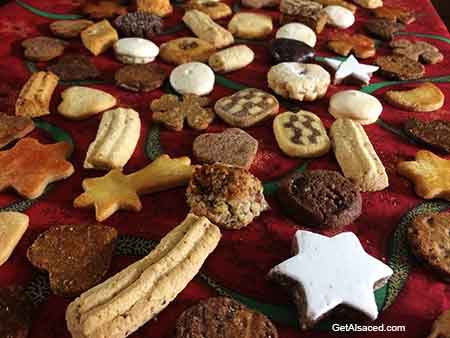 christmas cookies in alsace france