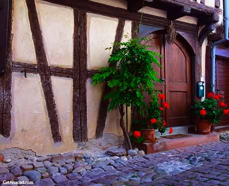 Village houses in the Alsace region of France