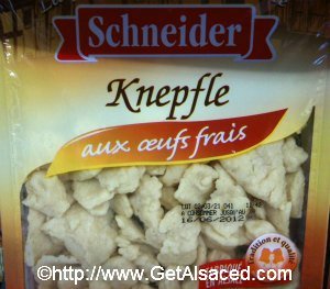 Knepfle Alsatian Pasta at the Grocery Store