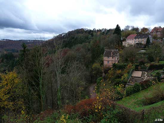 Small village of La Petite Pierre in Alsace France