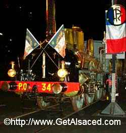 An exhibit of a French presidential train at the Cité du Train train museum in Mulhouse in Alsace