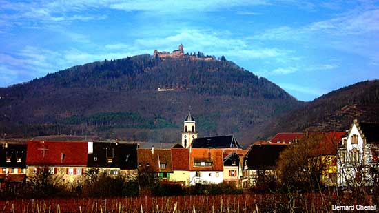 small Alsace village of Saint Hippolyte in France