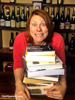 suzele with her research books